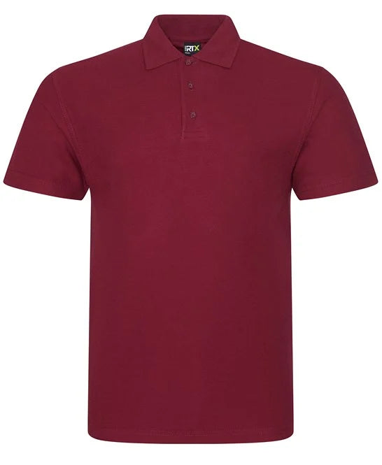 Burgundy men's polo shirt