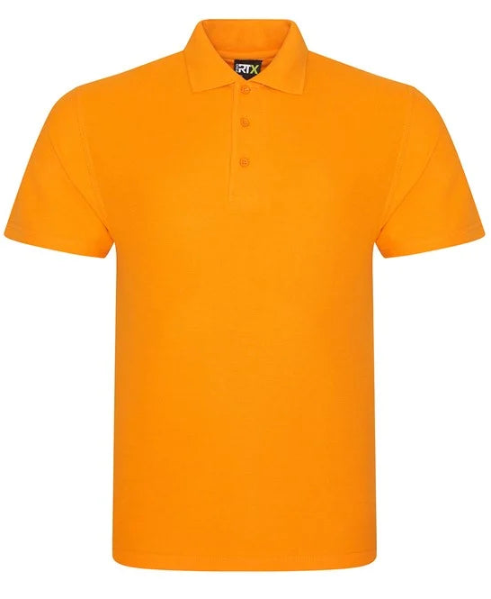 Orange men's polo shirt