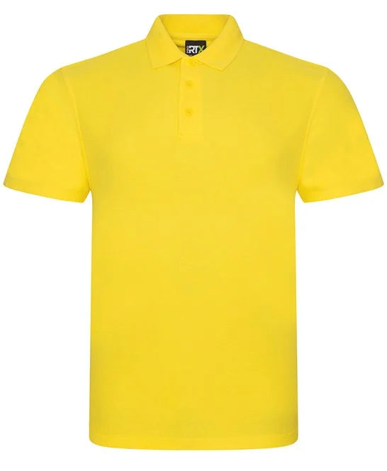Yellow men's polo shirt
