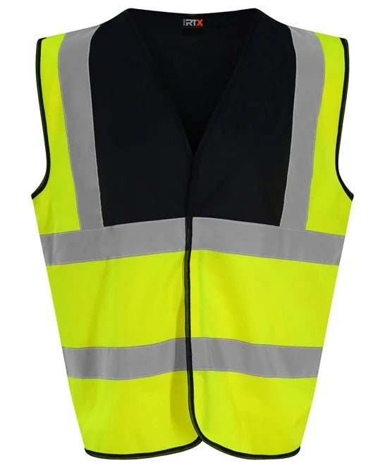 HV Yellow / Black RX700 high visibility vest