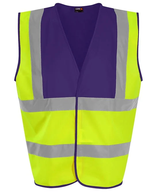 HV Yellow / Purple RX700 high visibility vest