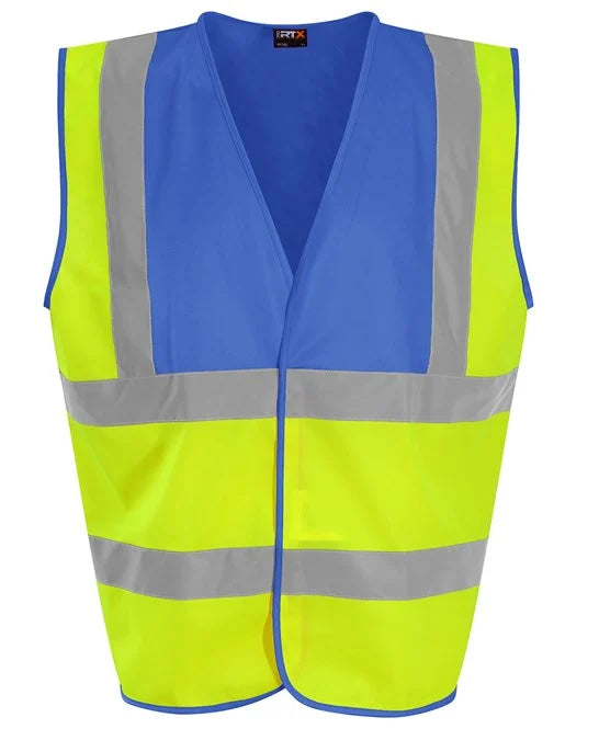 HV Yellow / Royal Blue RX700 high visibility vest