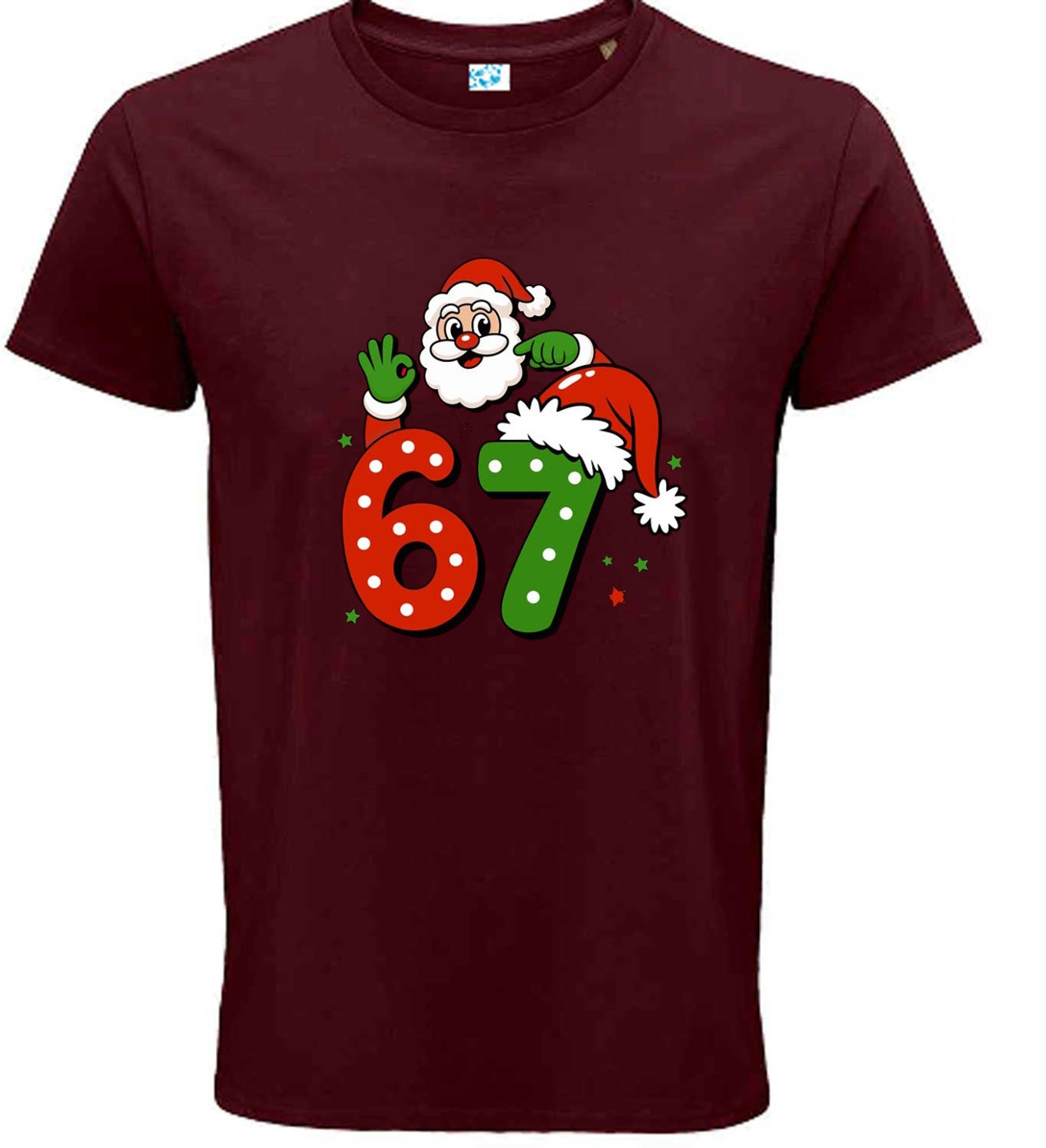 Festive Santa “67” Christmas T-Shirt – Fun Holiday Tee for Celebrations & Gifting!