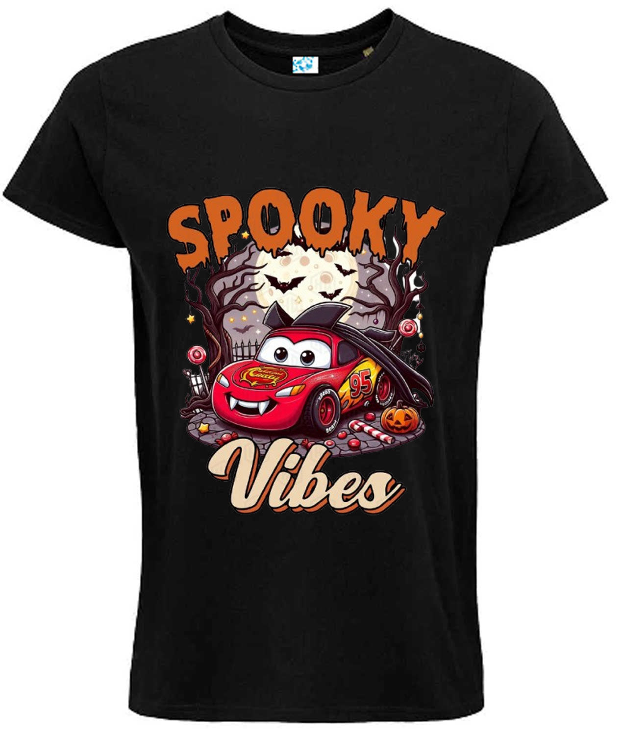 Spooky Car Vibes Halloween Graphic T-Shirt