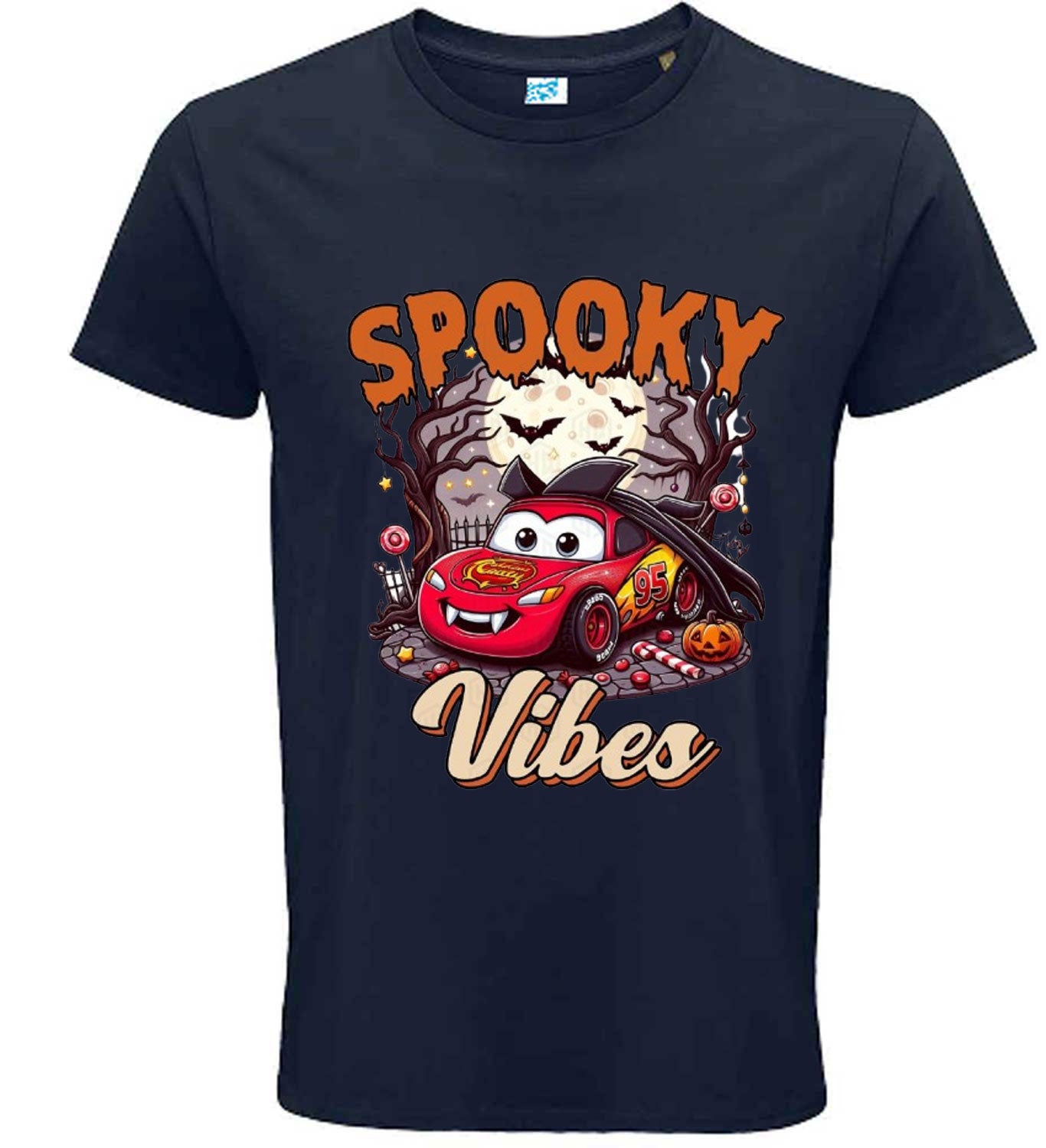 Spooky Car Vibes Halloween Graphic T-Shirt