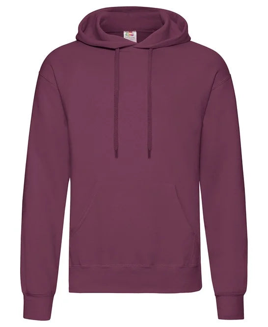 Burgundy SS224 hooded sweatshirt