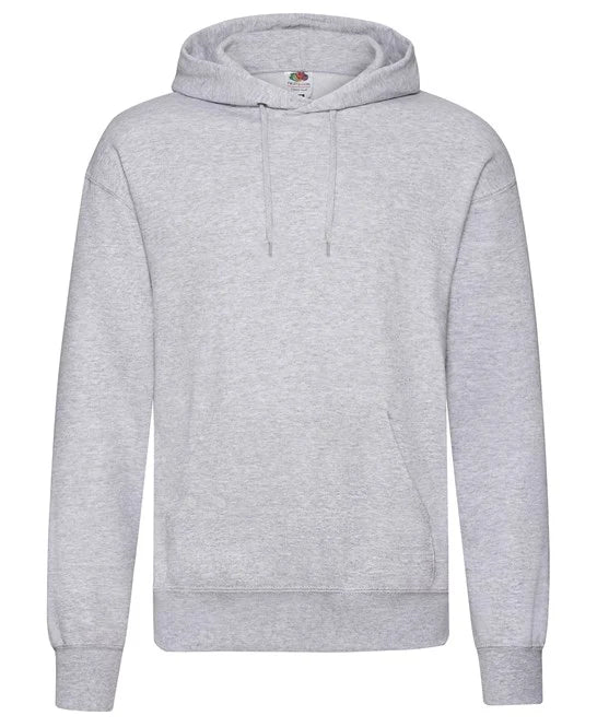 Heather Grey SS224 hooded sweatshirt