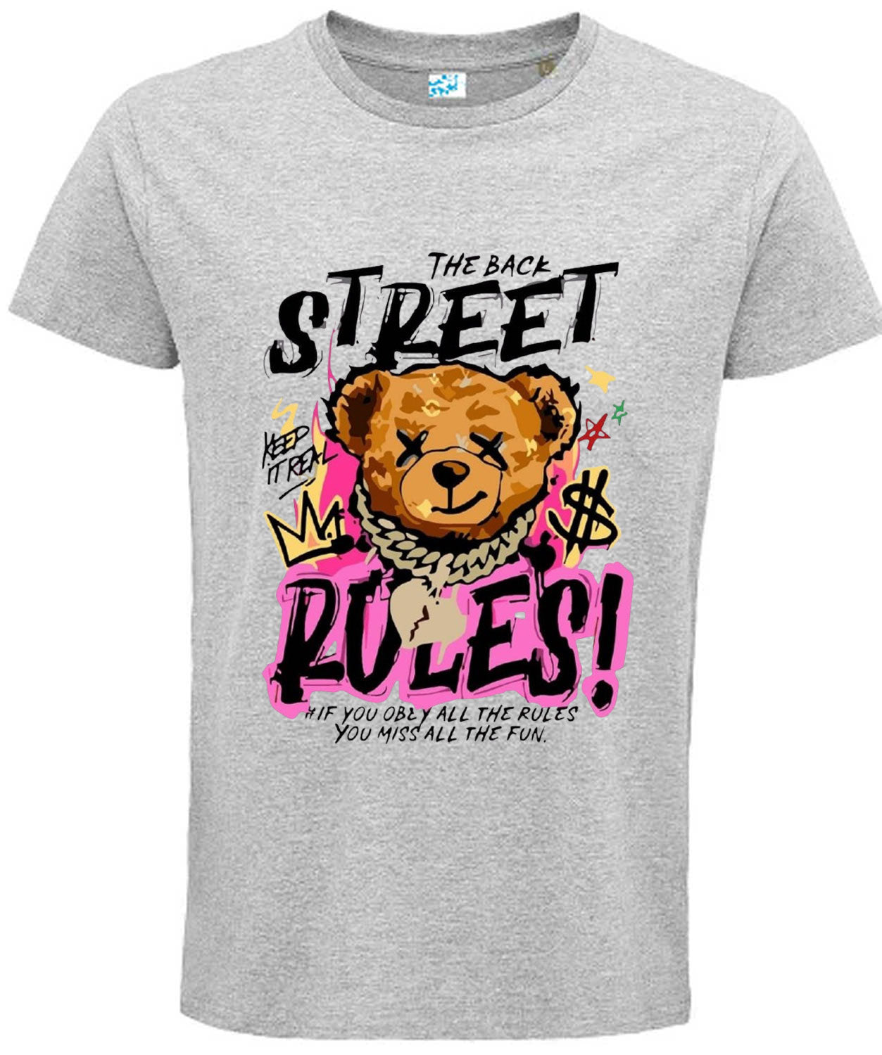 Street Rules Bear T Shirt