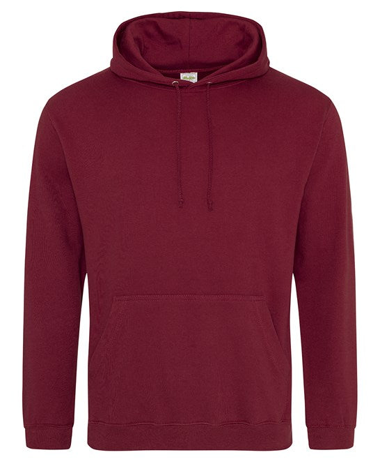 Maroon hoodie on a white background