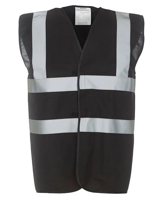Black YK001 high visibility vest