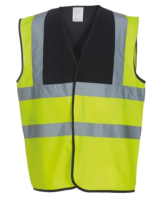 Black Yoke / Yellow YK001 high visibility vest
