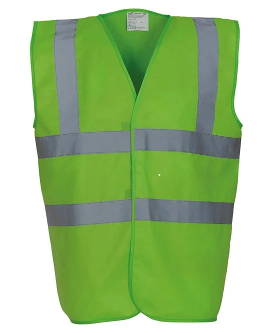 Lime YK001 high visibility vest