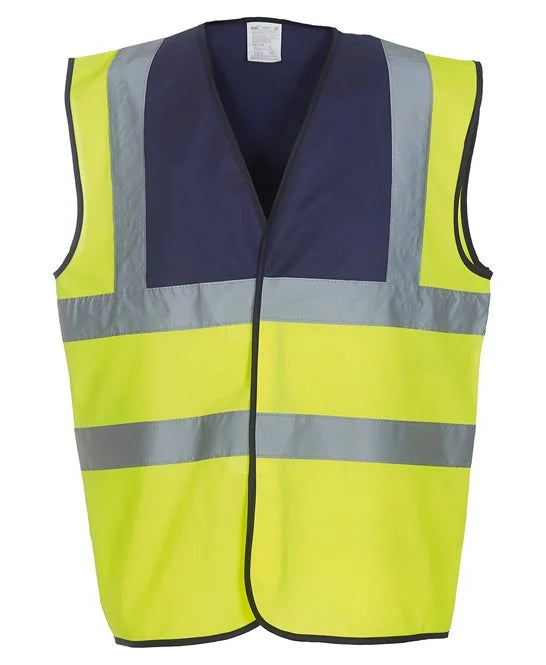 Navy Yoke / Yellow YK001 high visibility vest