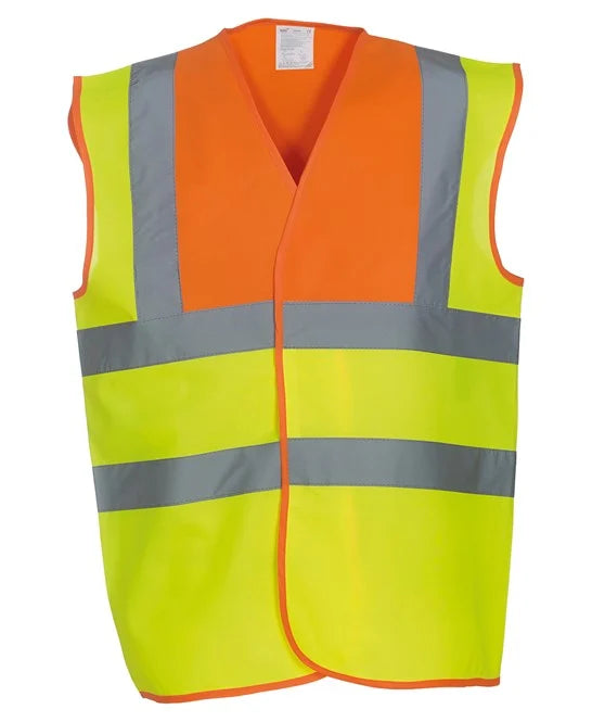 Orange Yoke / Yellow YK001 high visibility vest