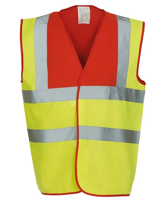 Red Yoke / Yellow YK001 high visibility vest